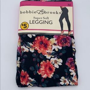 3 for $12 🔥 Bobbie Brooks Black Floral Leggings